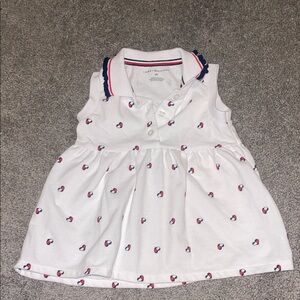 Tommy Hilfiger White Dress with Red and Blue Details